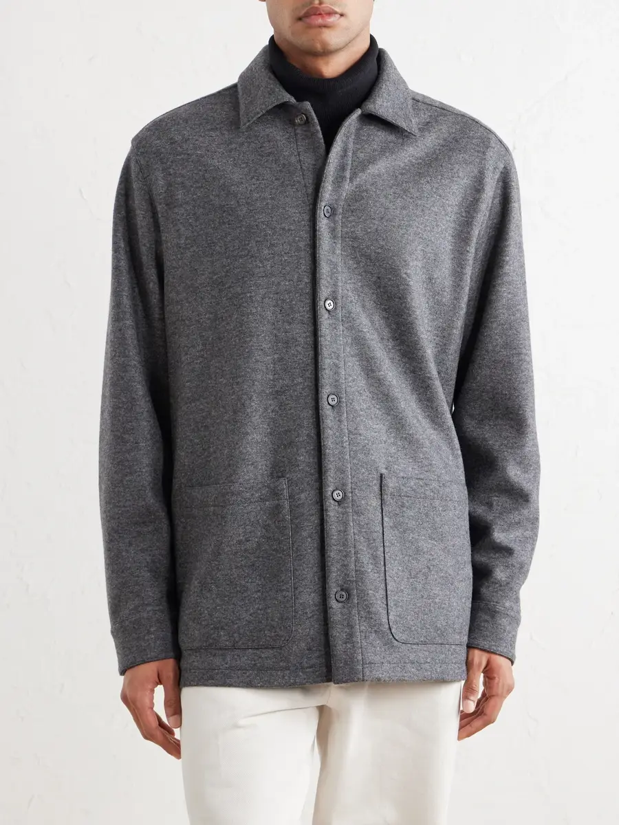 Thom Sweeney Cashmere-Blend Overshirt - Men | Thumbnail 3 Thom Sweeney Cashmere-Blend Overshirt - Men | Thumbnail 3