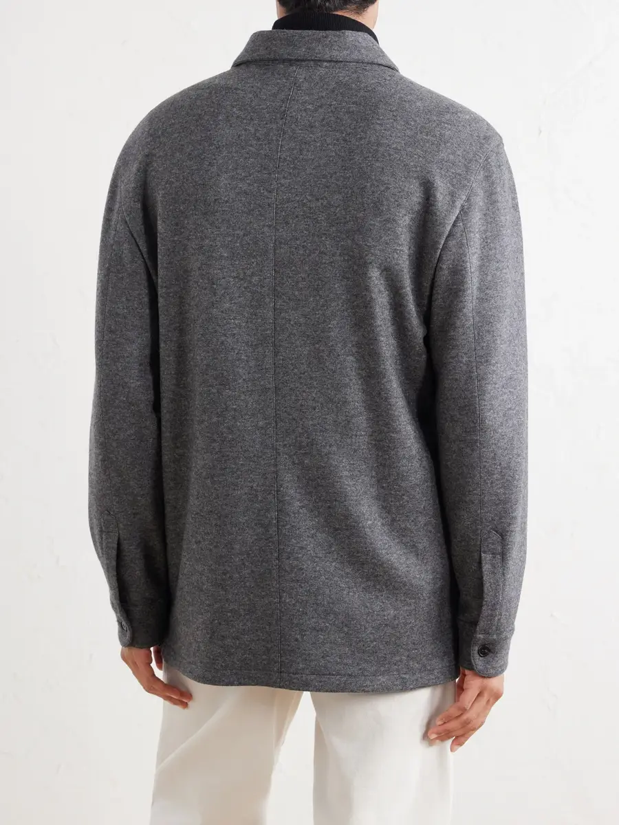 Thom Sweeney Cashmere-Blend Overshirt - Men | Thumbnail 4 Thom Sweeney Cashmere-Blend Overshirt - Men | Thumbnail 4