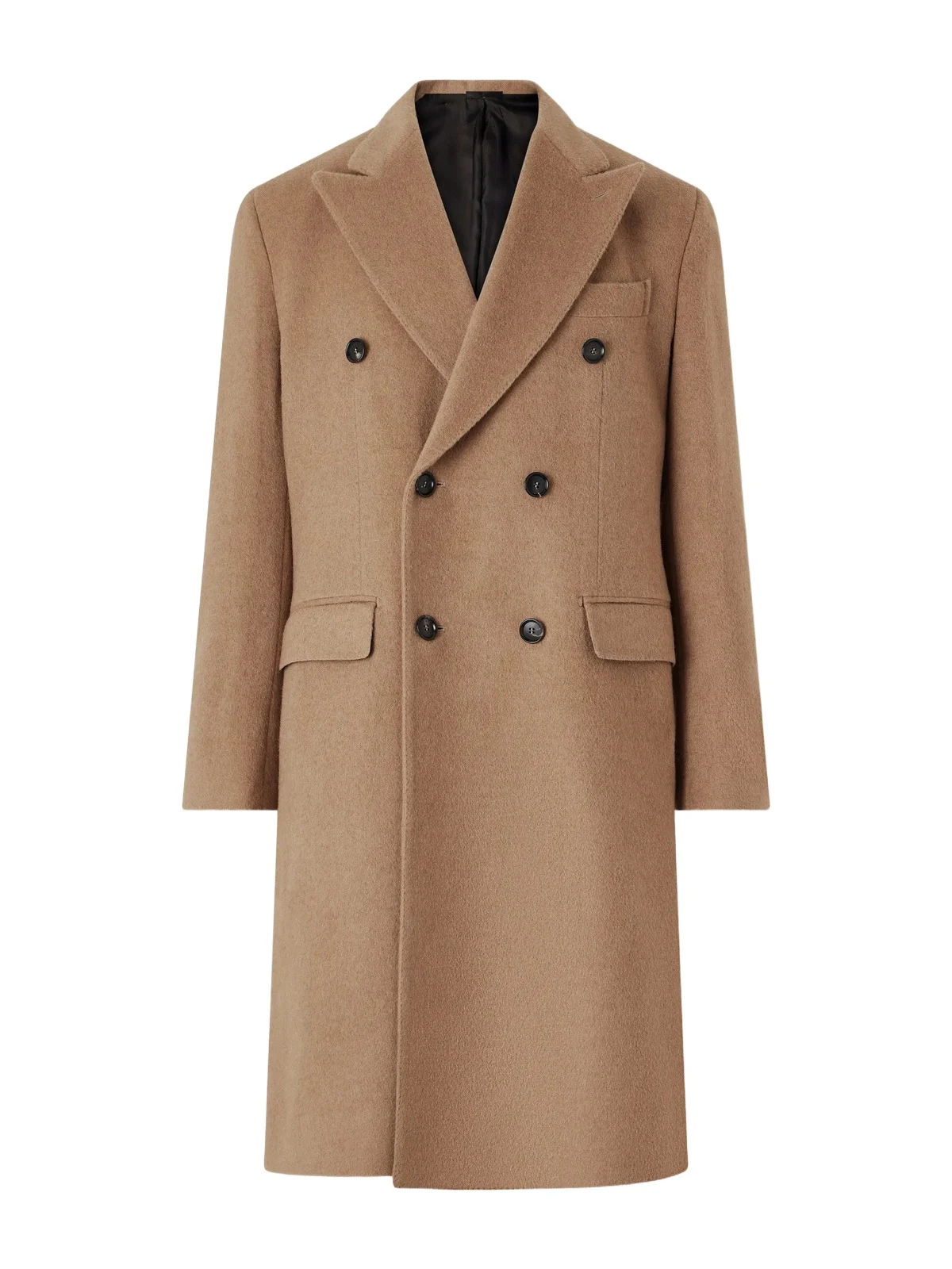 De Petrillo Double-Breasted Camel Hair Coat - Men