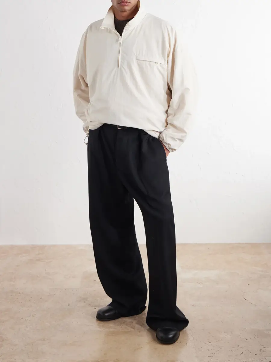 Willy Chavarria Appliquéd Fleece-Lined Shell Half-Zip Jacket - Men | Thumbnail 2