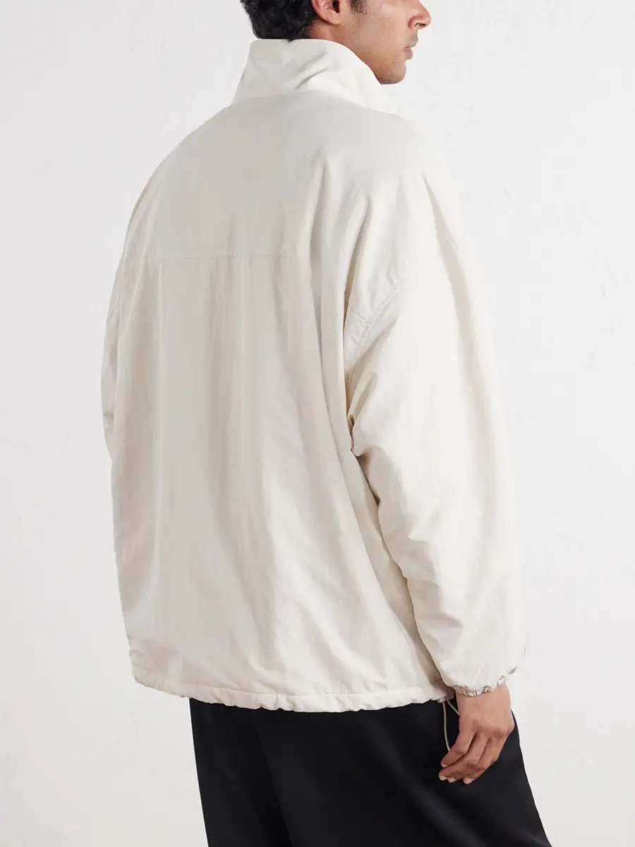 Willy Chavarria Appliquéd Fleece-Lined Shell Half-Zip Jacket - Men | Thumbnail 4