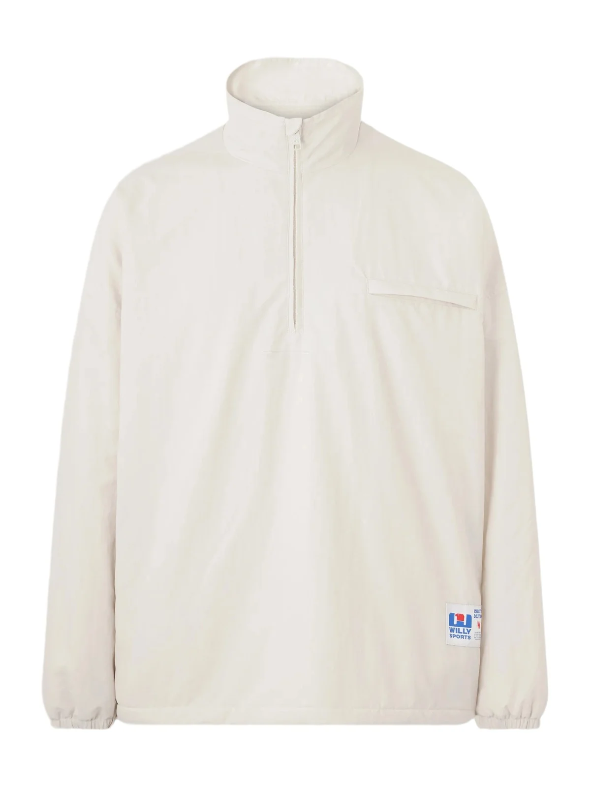 Appliquéd Fleece-Lined Shell Half-Zip Jacket - Men Appliquéd Fleece-Lined Shell Half-Zip Jacket - Men