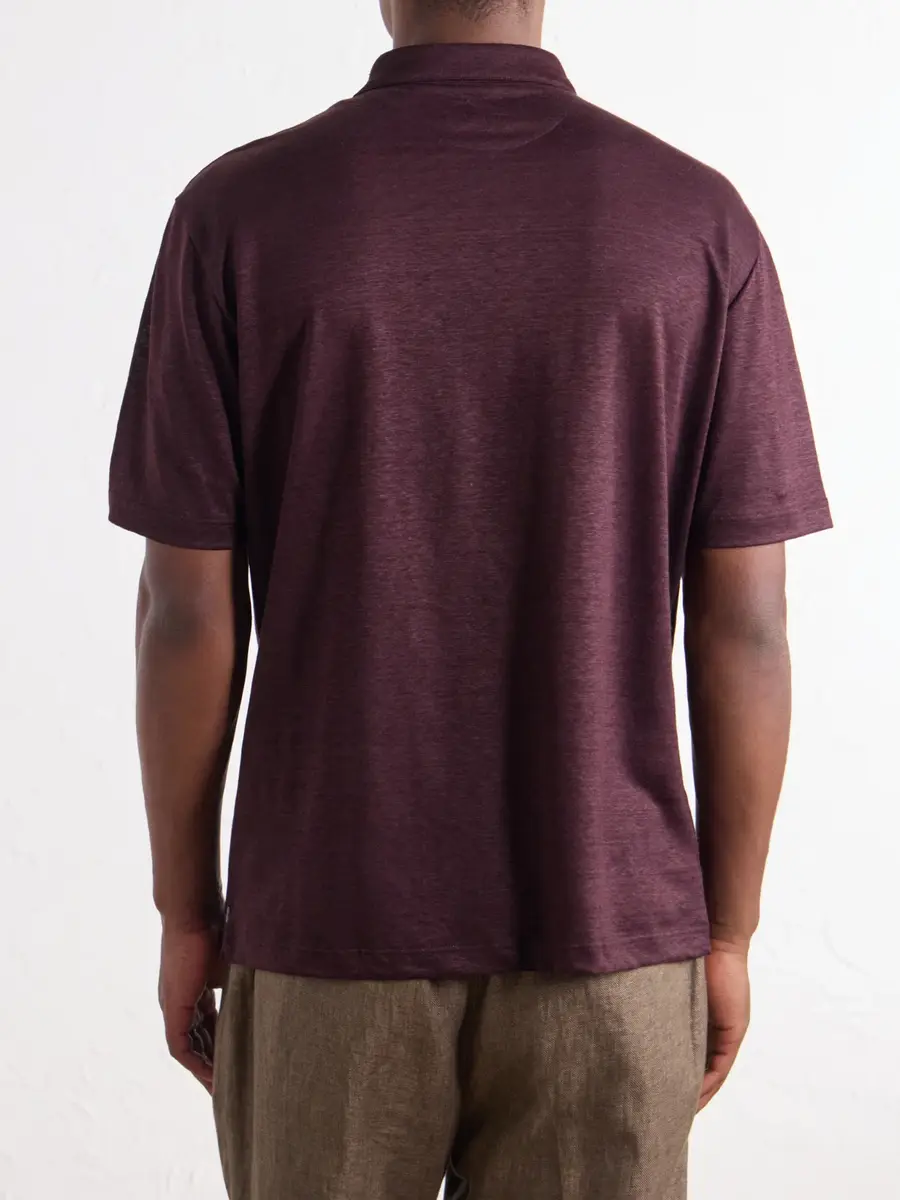 ELEVENTY Linen-Jersey Polo Shirt - Men | Thumbnail 4 ELEVENTY Linen-Jersey Polo Shirt - Men | Thumbnail 4