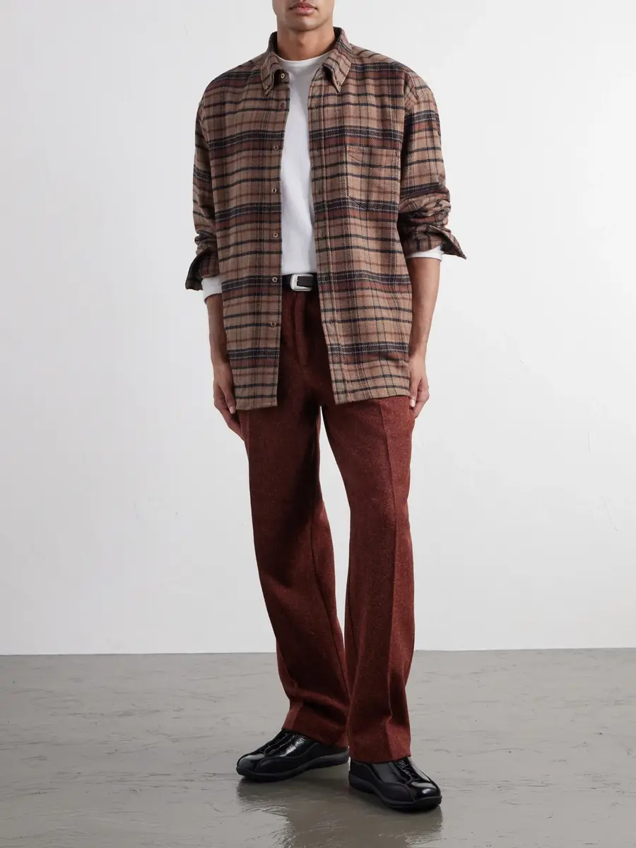 Portuguese Flannel Stalia Checked Cotton-Flannel Shirt - Men | Thumbnail 2