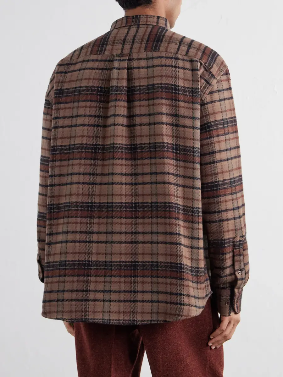 Portuguese Flannel Stalia Checked Cotton-Flannel Shirt - Men | Thumbnail 4