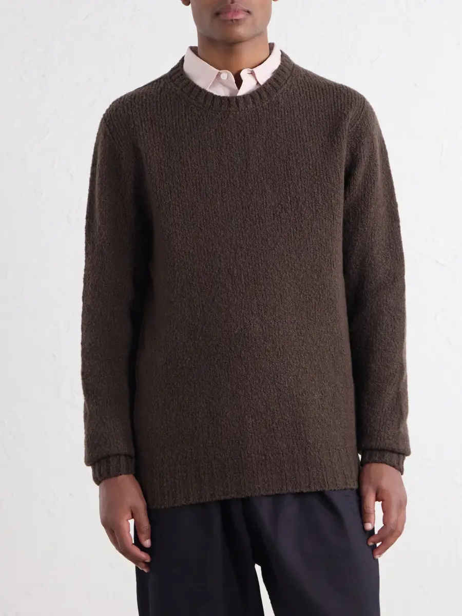 De Bonne Facture Ribbed Wool Sweater - Men | Thumbnail 3 De Bonne Facture Ribbed Wool Sweater - Men | Thumbnail 3