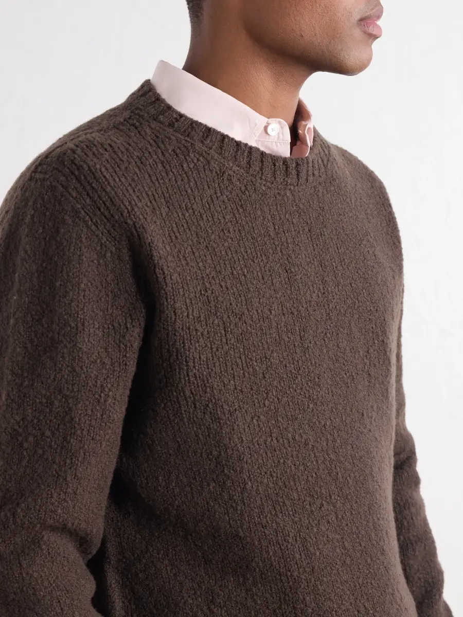 De Bonne Facture Ribbed Wool Sweater - Men | Thumbnail 5 De Bonne Facture Ribbed Wool Sweater - Men | Thumbnail 5