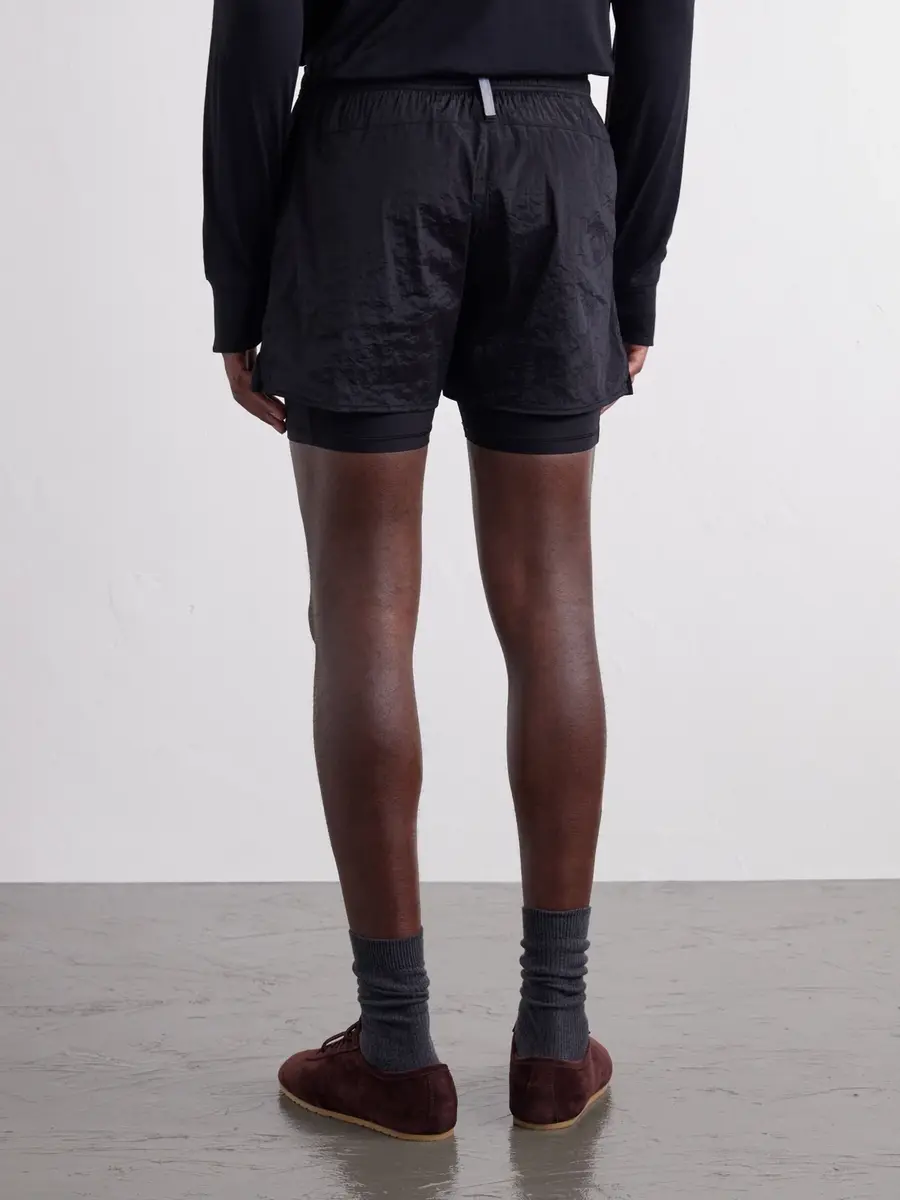 Literary Sport Myles Layered Shell and Stretch-Jersey Running Shorts - Men | Thumbnail 4 Literary Sport Myles Layered Shell and Stretch-Jersey Running Shorts - Men | Thumbnail 4