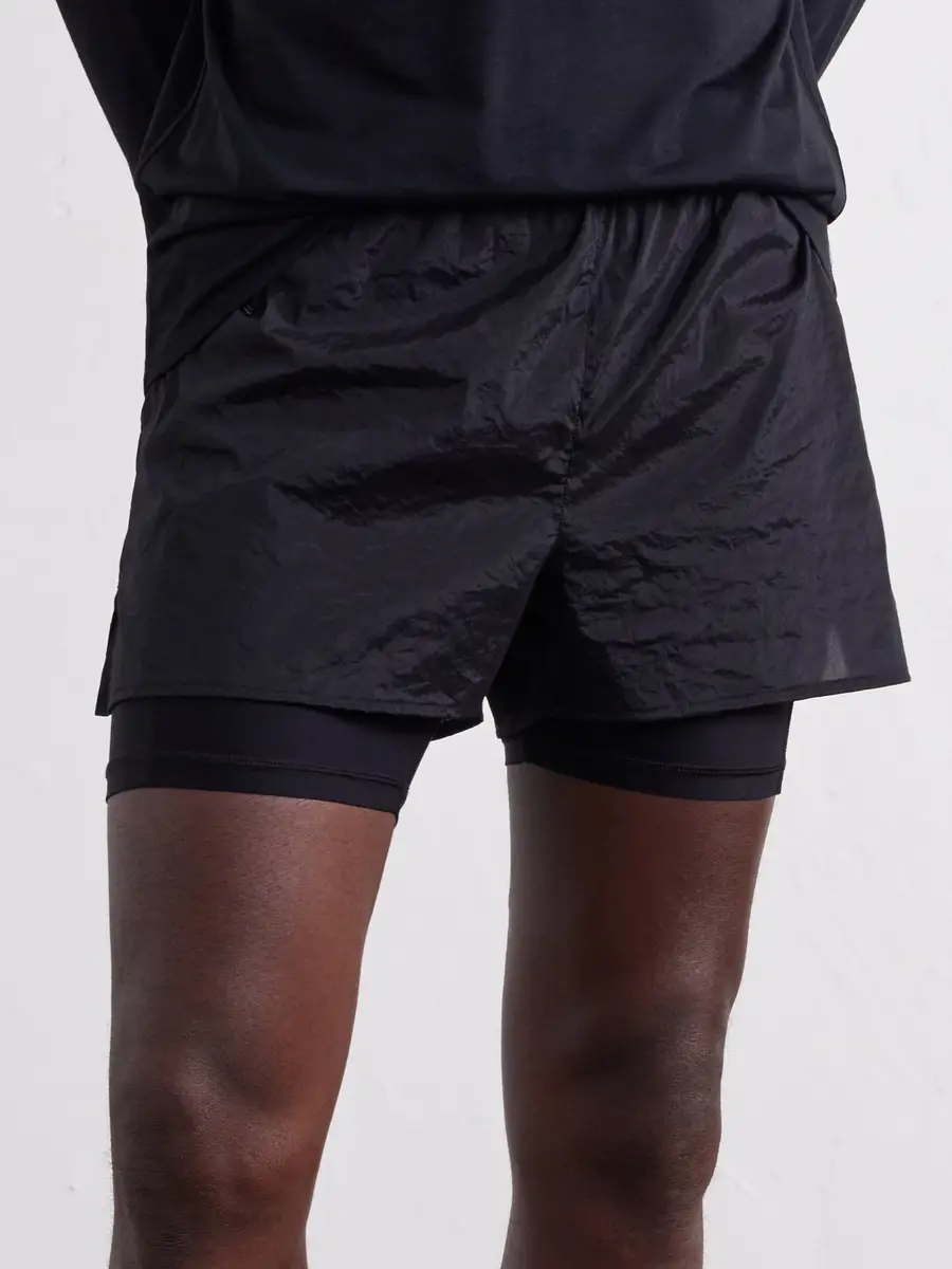 Literary Sport Myles Layered Shell and Stretch-Jersey Running Shorts - Men | Thumbnail 5 Literary Sport Myles Layered Shell and Stretch-Jersey Running Shorts - Men | Thumbnail 5