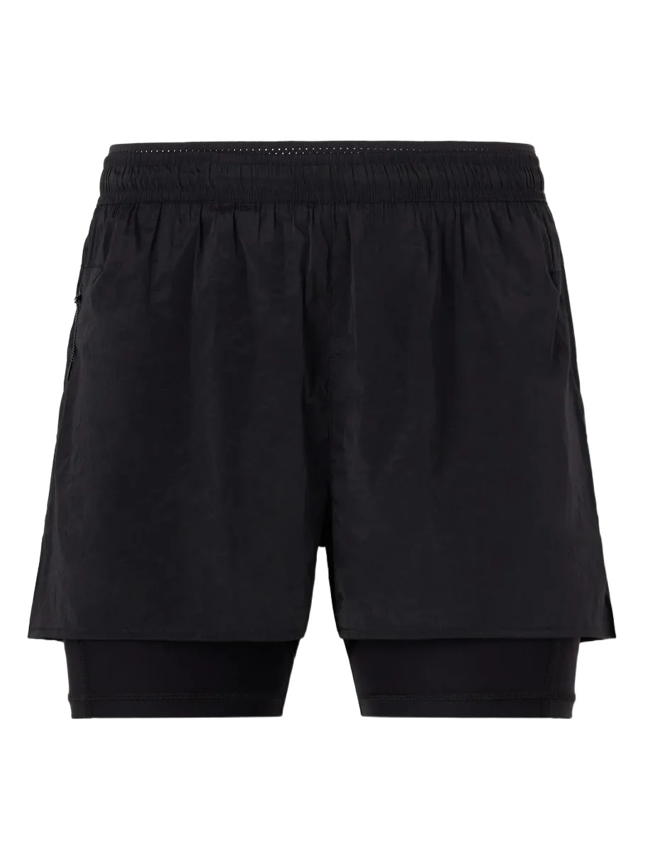 Literary Sport Myles Layered Shell and Stretch-Jersey Running Shorts - Men
