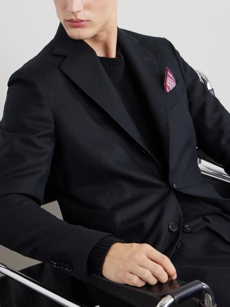 De Petrillo Posillipo Wool and Cashmere-Blend Twill Suit Jacket - Men | Thumbnail 5 De Petrillo Posillipo Wool and Cashmere-Blend Twill Suit Jacket - Men | Thumbnail 5