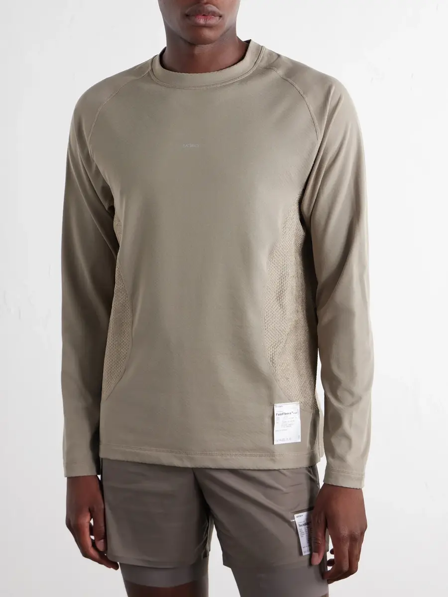 Satisfy Logo-Appliquéd Ghostfleece™ Octa® Running Top - Men | Thumbnail 3 Satisfy Logo-Appliquéd Ghostfleece™ Octa® Running Top - Men | Thumbnail 3