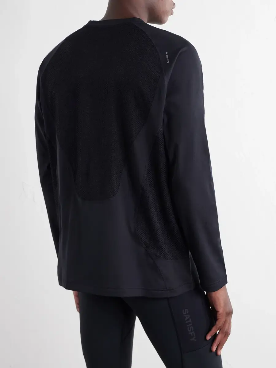 Satisfy Logo-Appliquéd Ghostfleece™ Octa® Running Top - Men | Thumbnail 4 Satisfy Logo-Appliquéd Ghostfleece™ Octa® Running Top - Men | Thumbnail 4