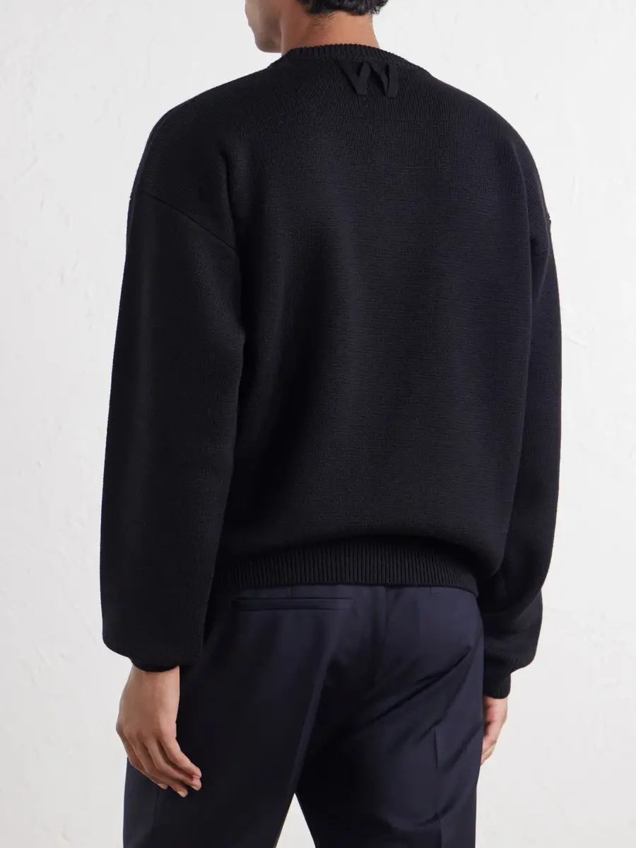 Willy Chavarria Embroidered Wool Sweater - Men | Thumbnail 4
