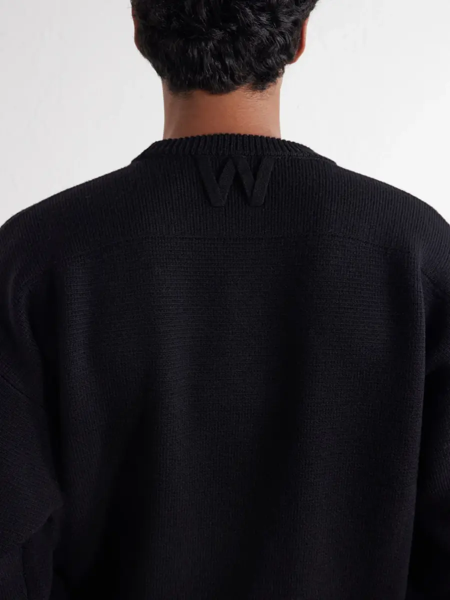 Willy Chavarria Embroidered Wool Sweater - Men | Thumbnail 6