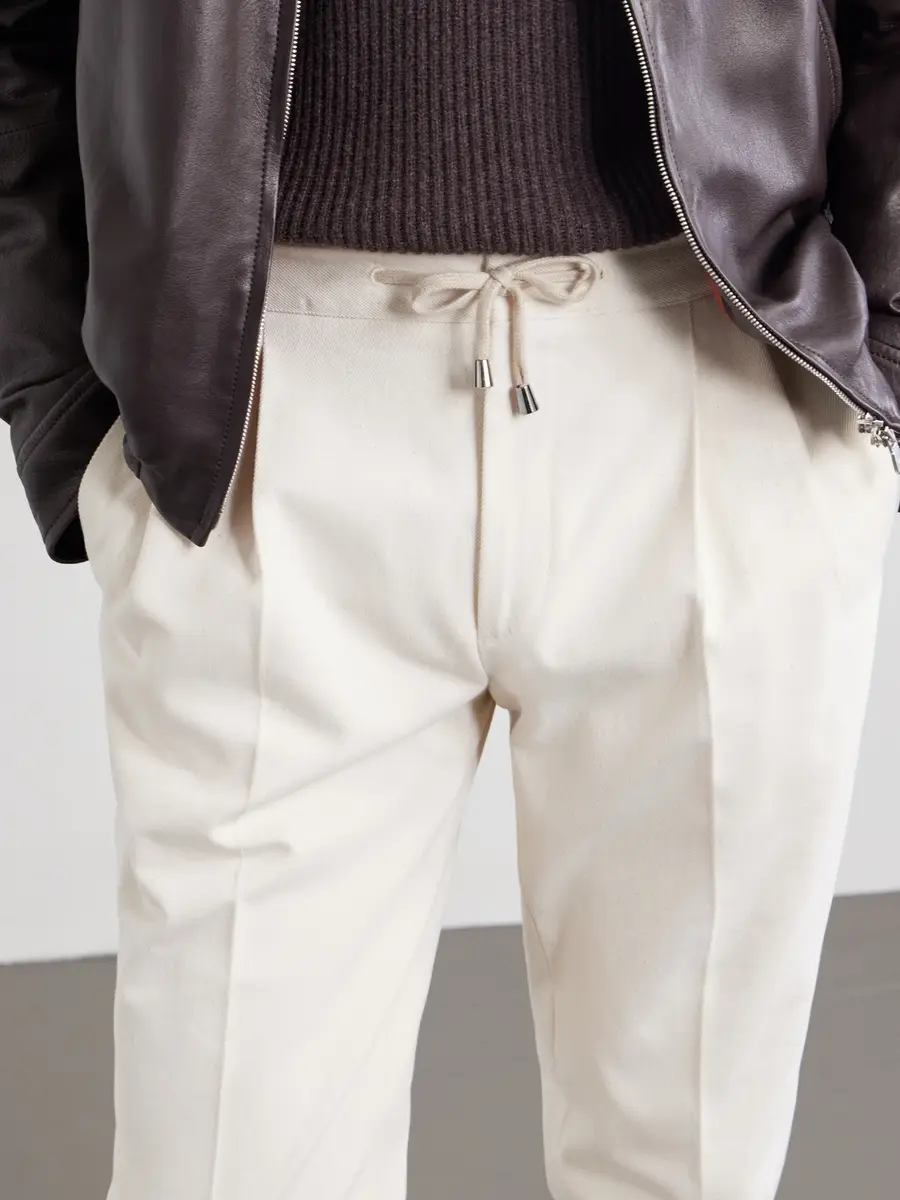 De Petrillo Straight-Leg Pleated Cotton-Twill Trousers - Men | Thumbnail 5 De Petrillo Straight-Leg Pleated Cotton-Twill Trousers - Men | Thumbnail 5