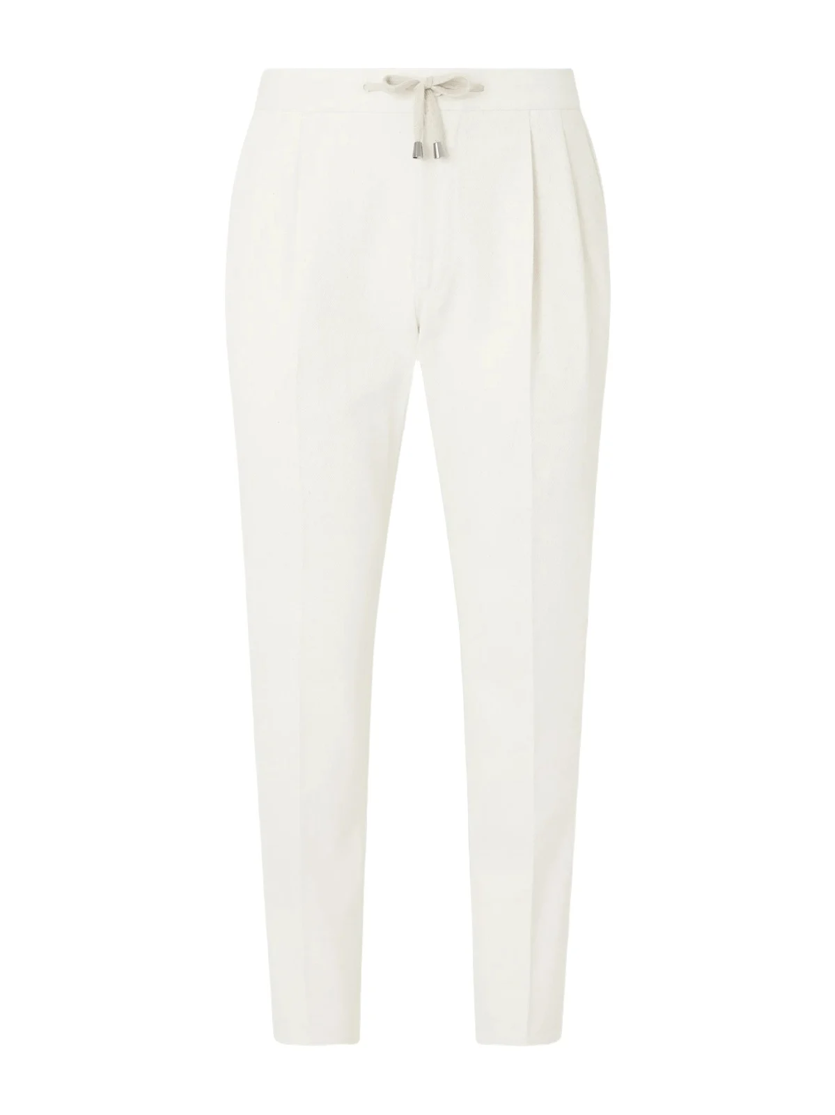De Petrillo Straight-Leg Pleated Cotton-Twill Trousers - Men