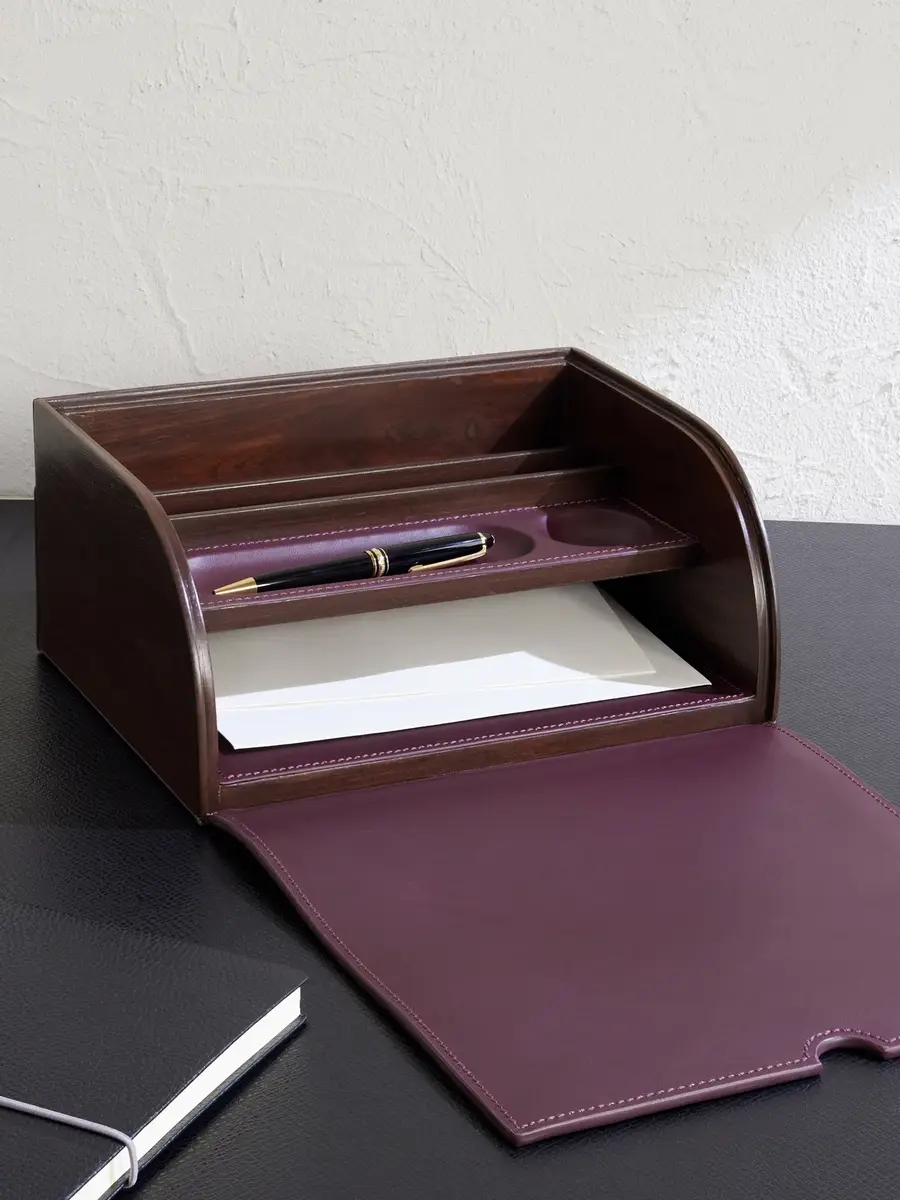 Ralph Lauren Home Brennan Leather and Teak Writer's Box - Men | Thumbnail 2
