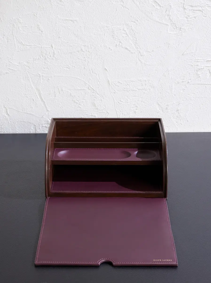 Ralph Lauren Home Brennan Leather and Teak Writer's Box - Men | Thumbnail 3