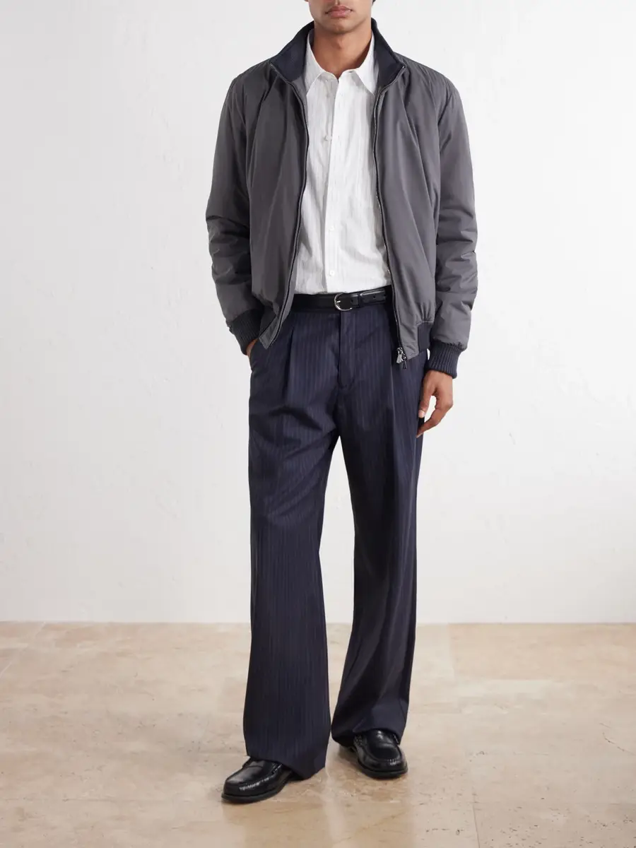 Thom Sweeney Nylon Bomber Jacket - Men | Thumbnail 2 Thom Sweeney Nylon Bomber Jacket - Men | Thumbnail 2