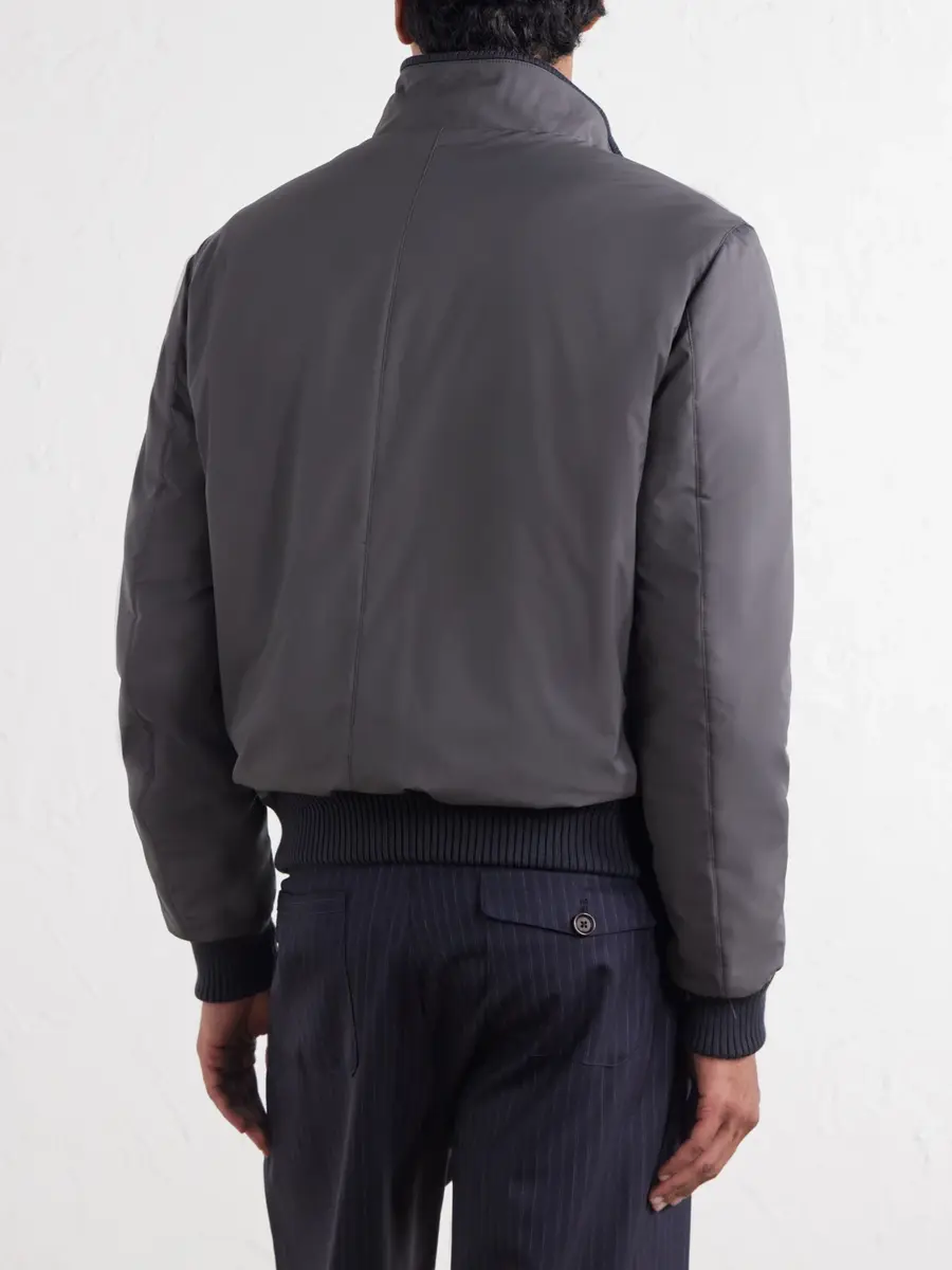 Thom Sweeney Nylon Bomber Jacket - Men | Thumbnail 4 Thom Sweeney Nylon Bomber Jacket - Men | Thumbnail 4