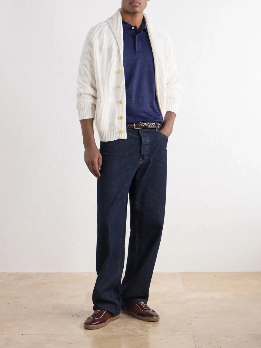 ELEVENTY Linen-Jersey Polo Shirt - Men | Thumbnail 2 ELEVENTY Linen-Jersey Polo Shirt - Men | Thumbnail 2