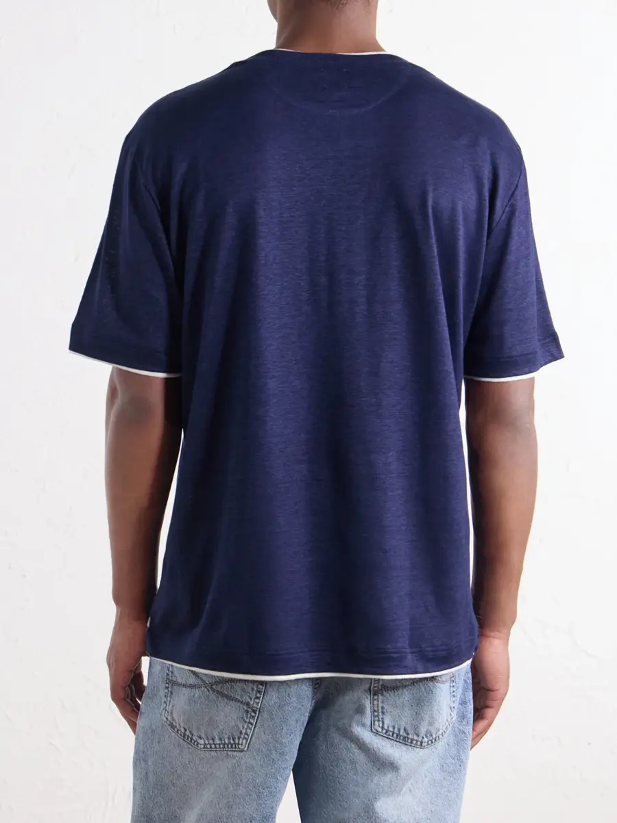 ELEVENTY Linen T-Shirt - Men | Thumbnail 4