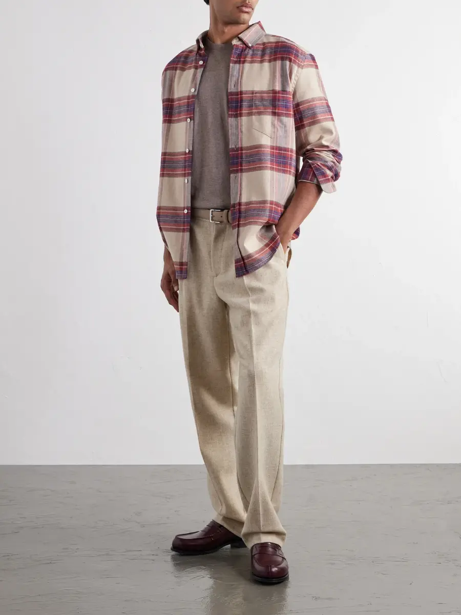 Portuguese Flannel Sabela Checked Cotton-Flannel Shirt - Men | Thumbnail 2 Portuguese Flannel Sabela Checked Cotton-Flannel Shirt - Men | Thumbnail 2