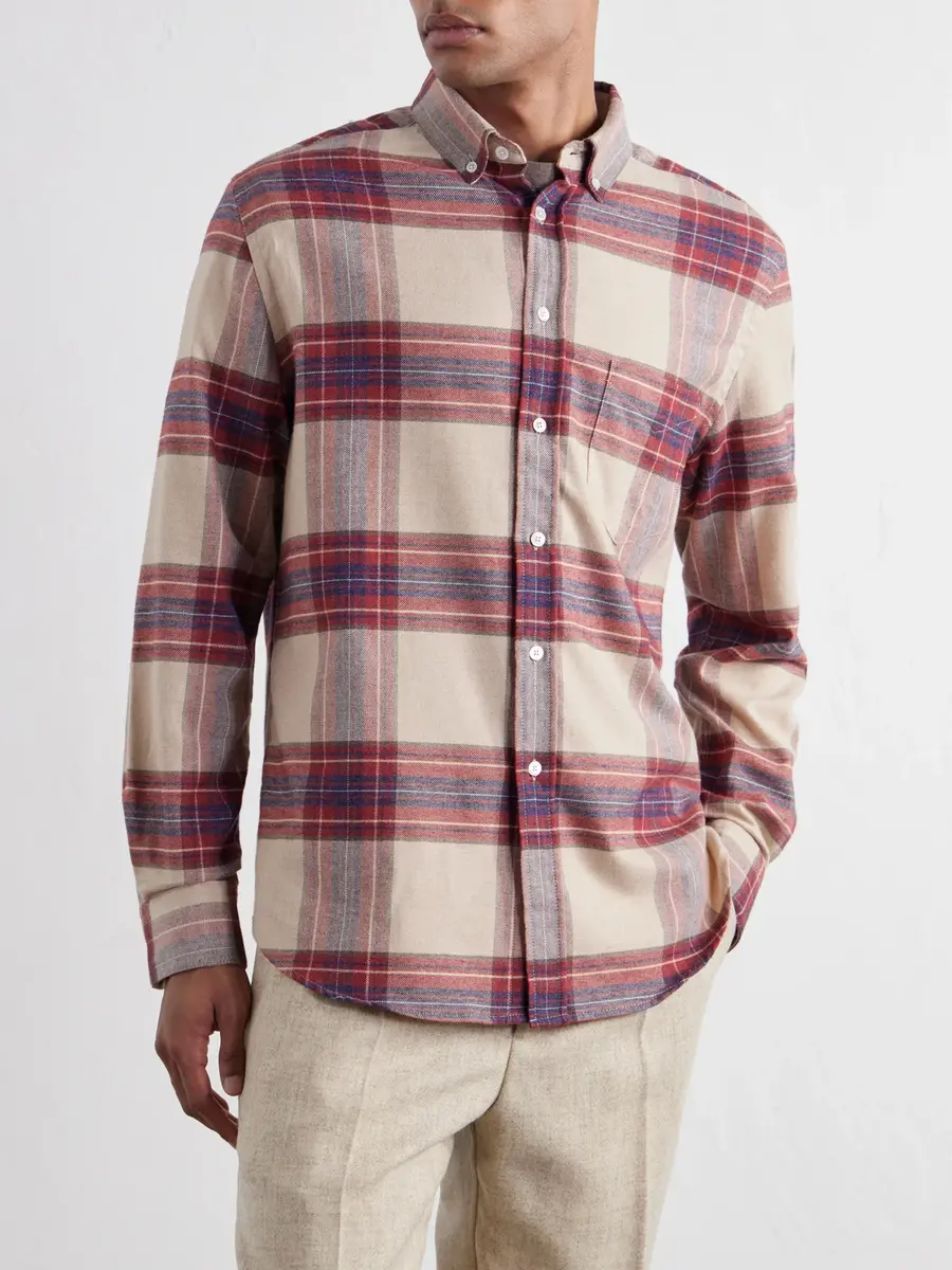 Portuguese Flannel Sabela Checked Cotton-Flannel Shirt - Men | Thumbnail 3 Portuguese Flannel Sabela Checked Cotton-Flannel Shirt - Men | Thumbnail 3
