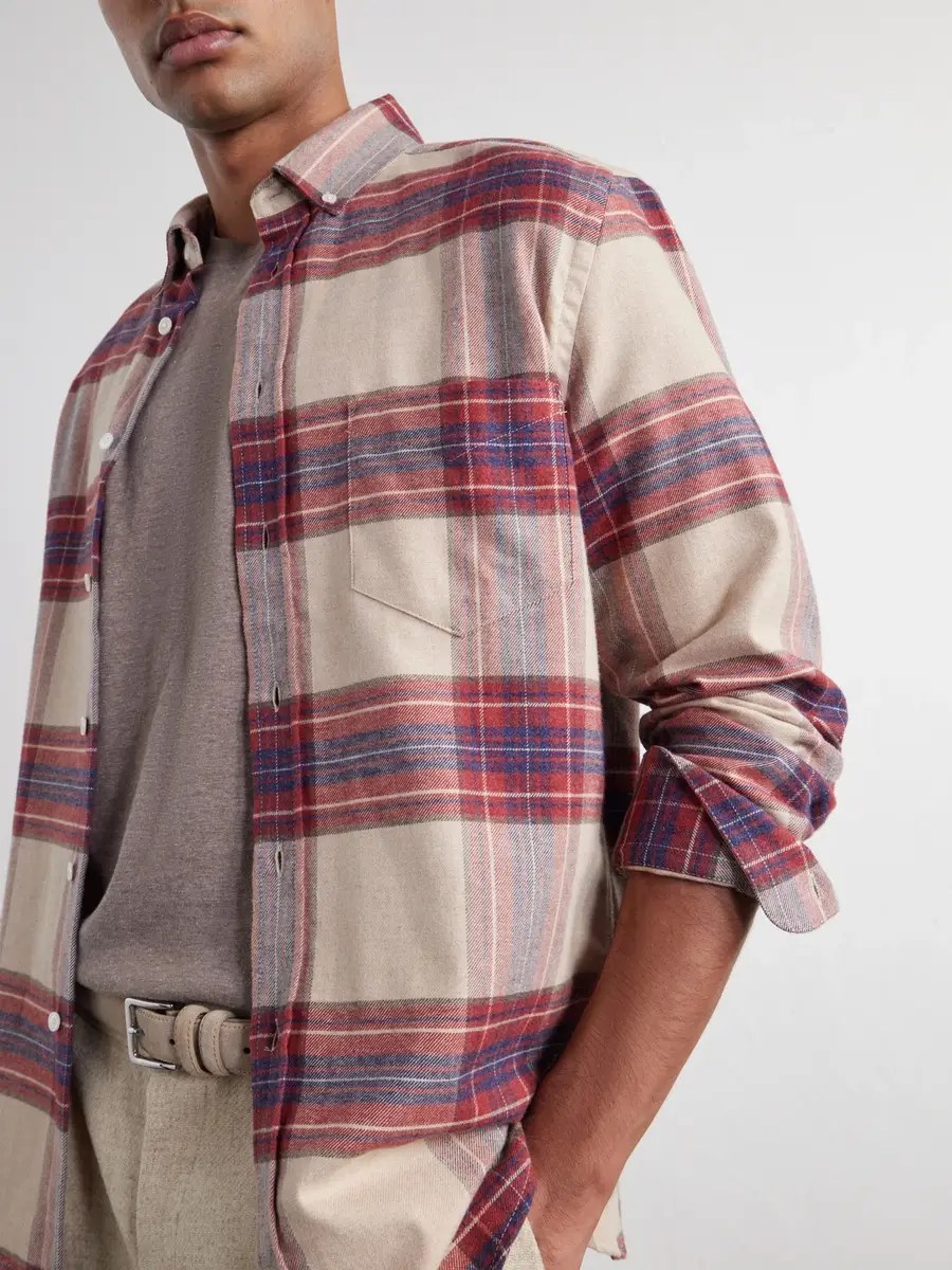 Portuguese Flannel Sabela Checked Cotton-Flannel Shirt - Men | Thumbnail 5 Portuguese Flannel Sabela Checked Cotton-Flannel Shirt - Men | Thumbnail 5