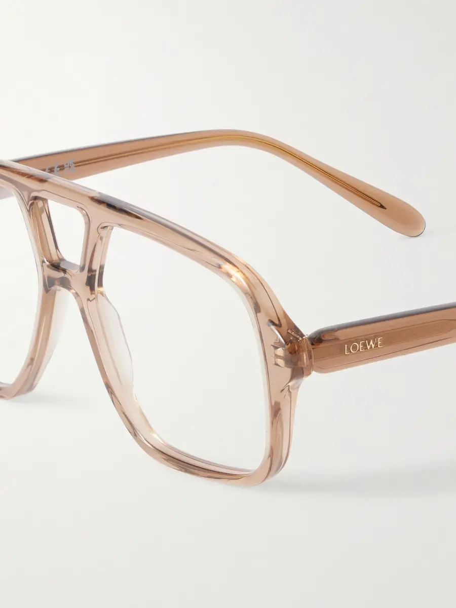 Loewe Slim Rectangular Aviator-Style Acetate Glasses - Men | Thumbnail 5 Loewe Slim Rectangular Aviator-Style Acetate Glasses - Men | Thumbnail 5
