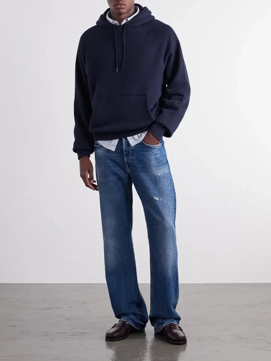 A.P.C. Thimothe Cotton-Jersey Hoodie - Men | Thumbnail 2 A.P.C. Thimothe Cotton-Jersey Hoodie - Men | Thumbnail 2