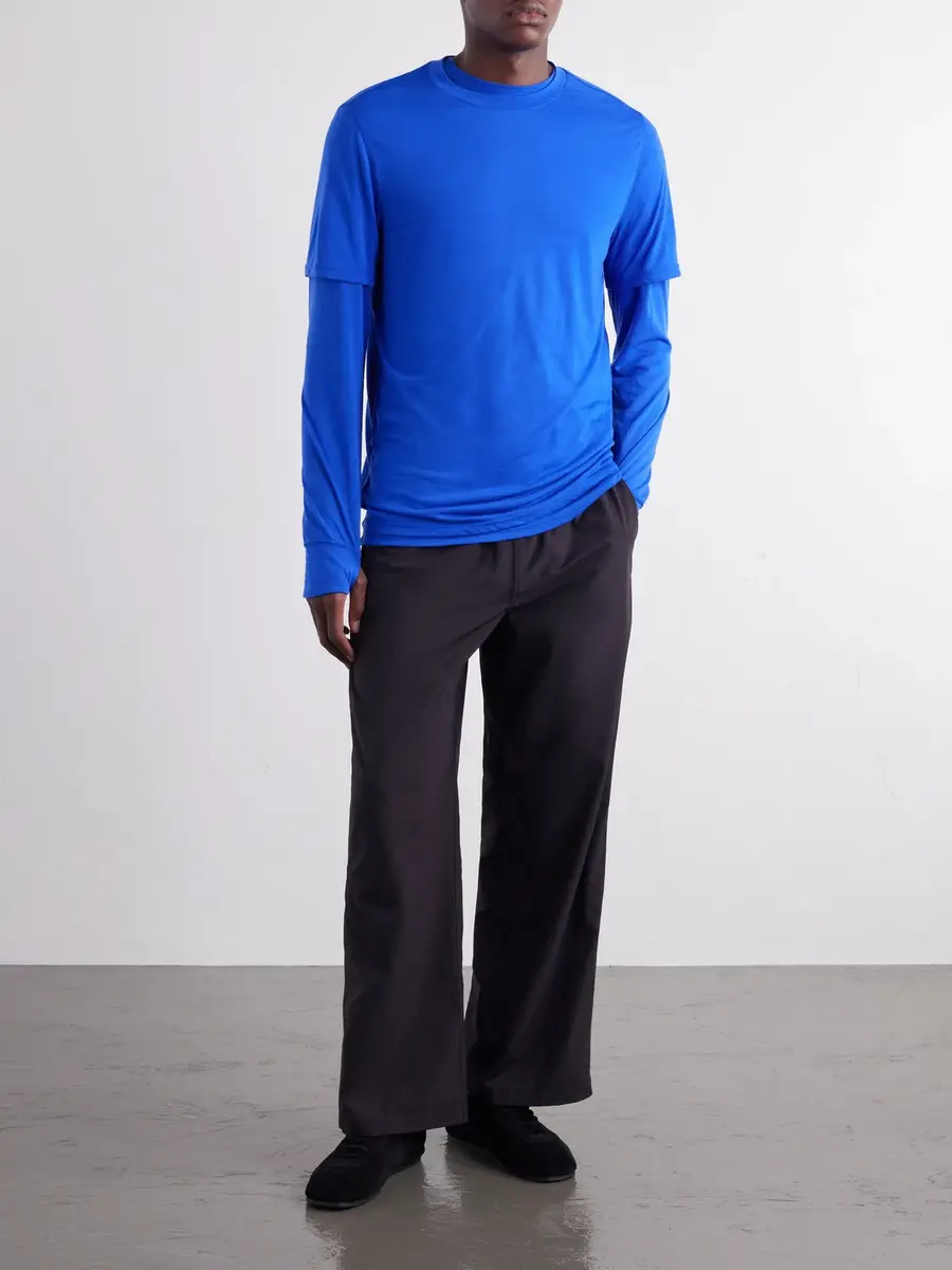 Literary Sport James Wool-Blend T-Shirt - Men | Thumbnail 2