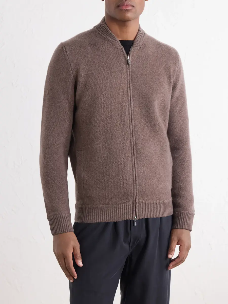 FEDELI Berkley Wool and Cashmere-Blend Zip-Up Sweater - Men | Thumbnail 3 FEDELI Berkley Wool and Cashmere-Blend Zip-Up Sweater - Men | Thumbnail 3