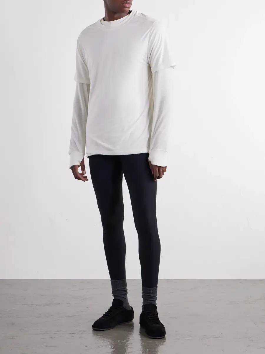 Literary Sport James Wool-Blend T-Shirt - Men | Thumbnail 2
