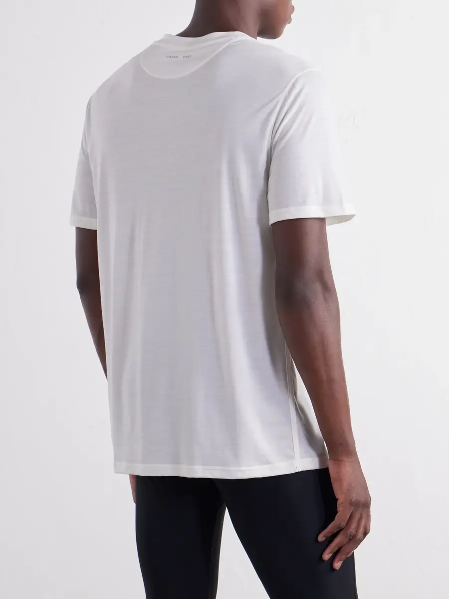 Literary Sport James Wool-Blend T-Shirt - Men | Thumbnail 4