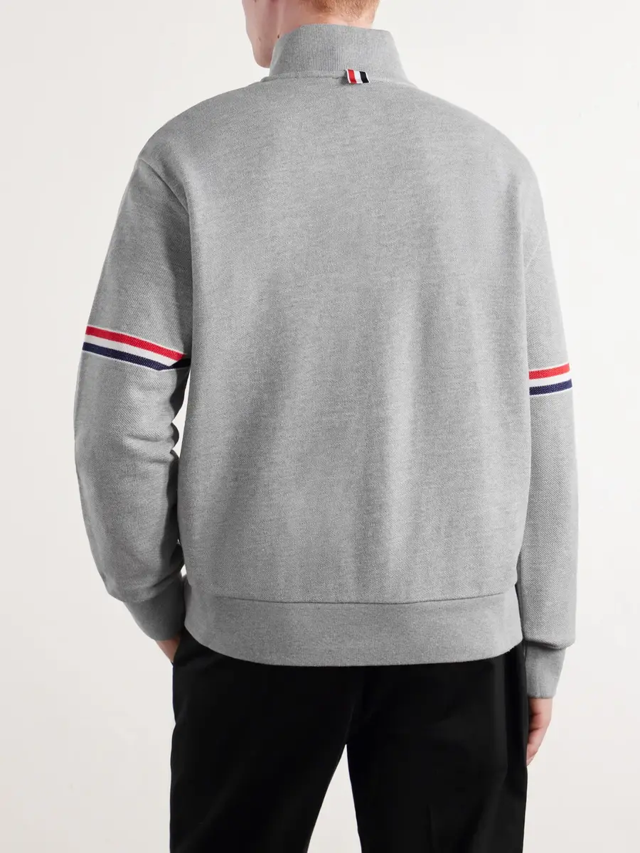 Thom Browne Cotton-Piqué Sweatshirt - Men | Thumbnail 4 Thom Browne Cotton-Piqué Sweatshirt - Men | Thumbnail 4