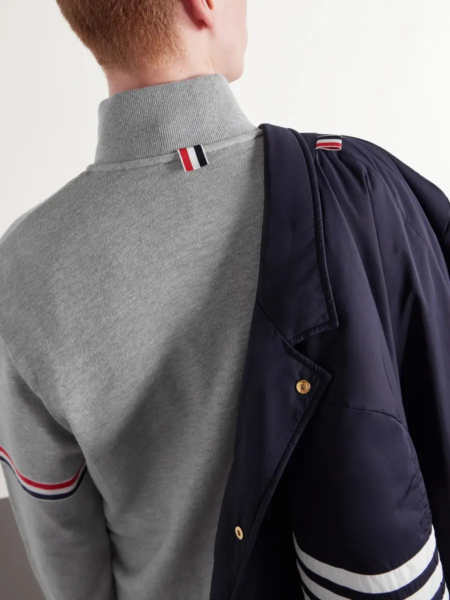 Thom Browne Cotton-Piqué Sweatshirt - Men | Thumbnail 5 Thom Browne Cotton-Piqué Sweatshirt - Men | Thumbnail 5