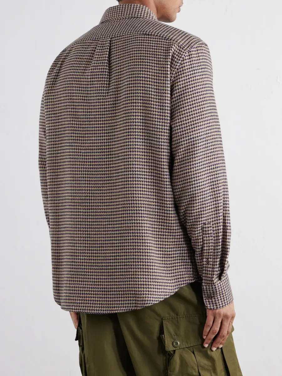 Portuguese Flannel Houndstooth Organic Cotton-Flannel Shirt - Men | Thumbnail 4 Portuguese Flannel Houndstooth Organic Cotton-Flannel Shirt - Men | Thumbnail 4