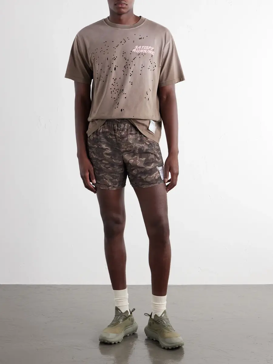 Satisfy Straight-Leg Logo-Appliqu&eacute;d 5" Space‑O&trade; Shorts - Men | Thumbnail 2