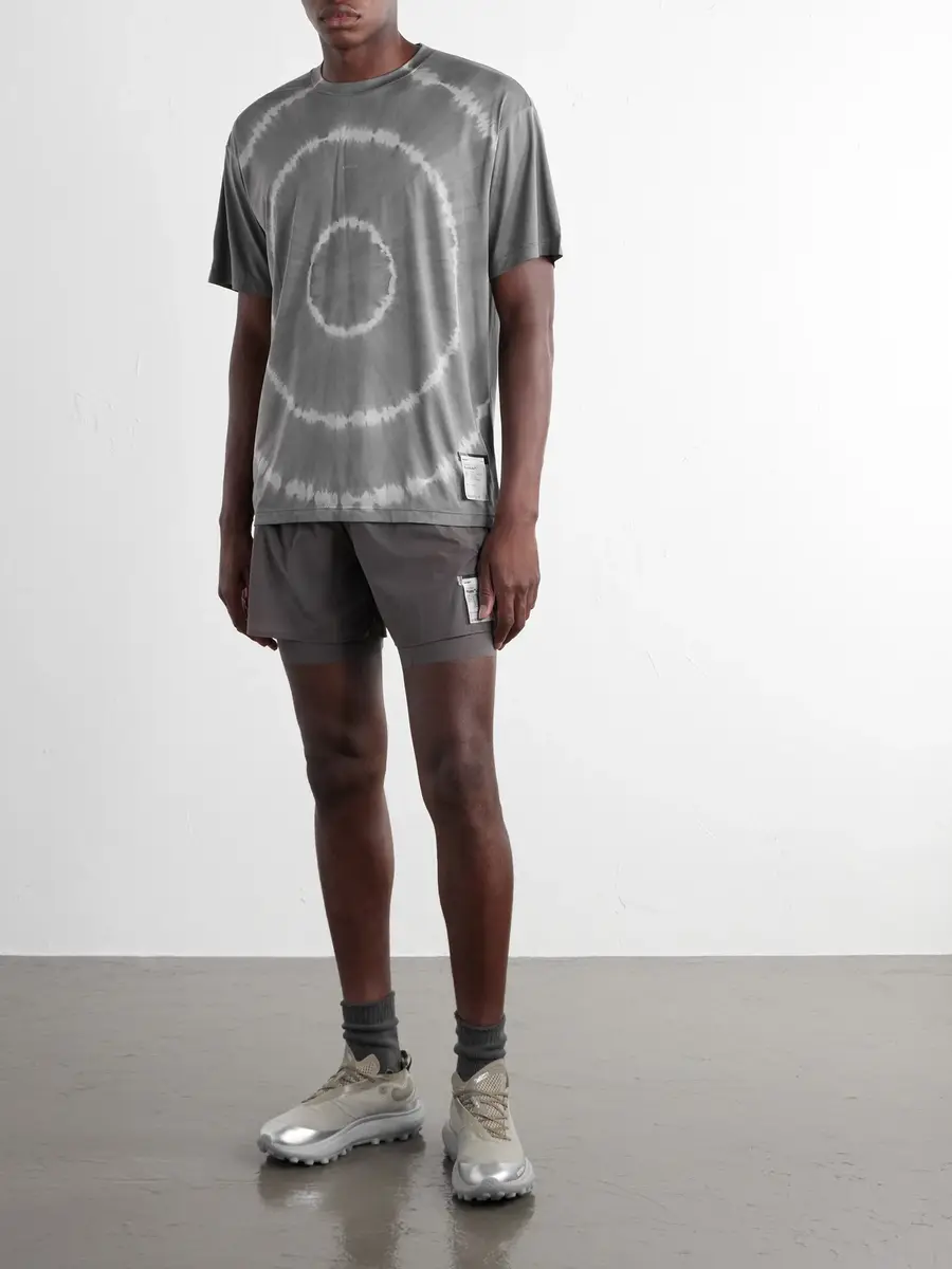 Satisfy Logo-Print Tie-Dyed AuraLite™ T-Shirt - Men | Thumbnail 2