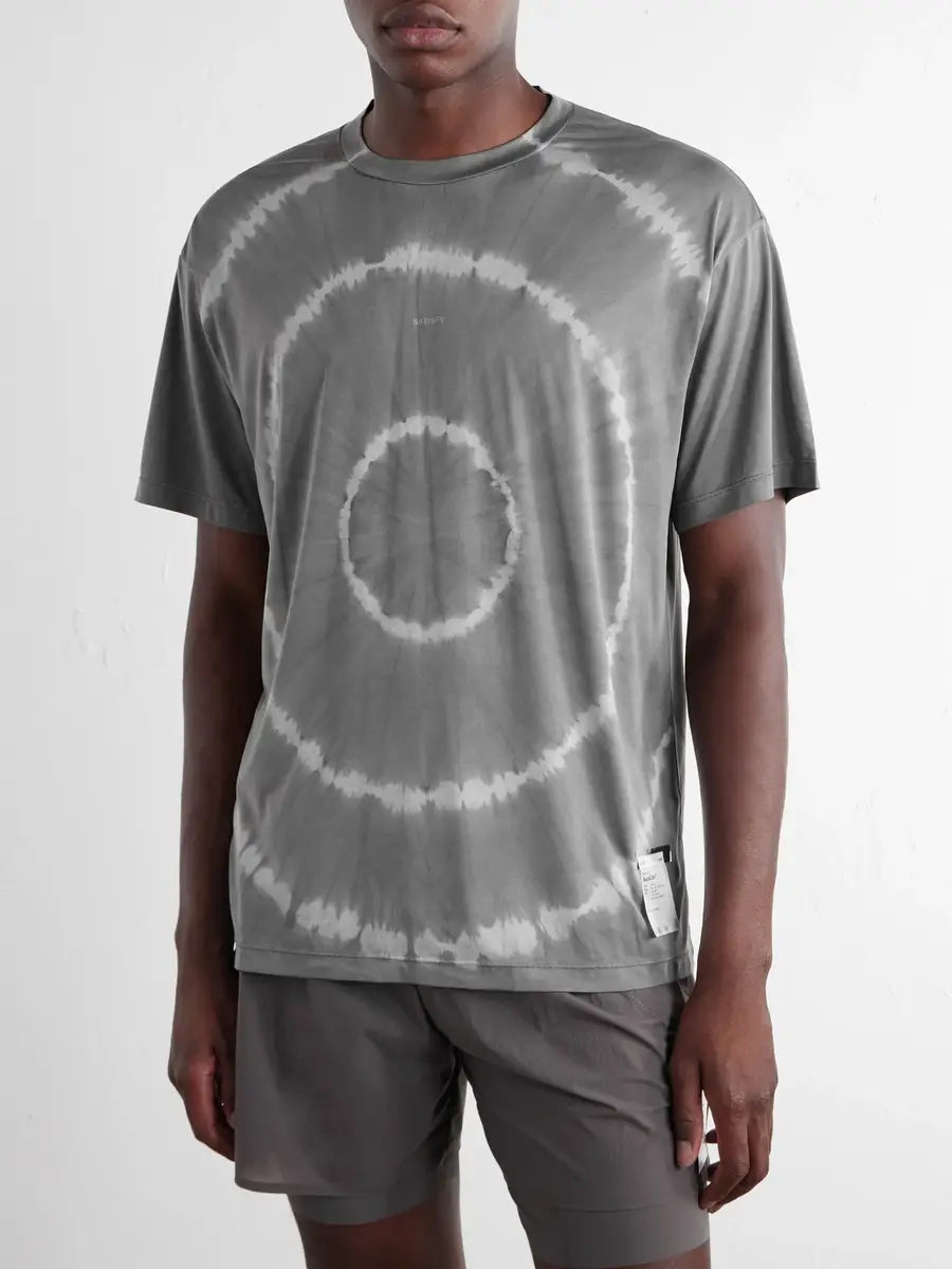 Satisfy Logo-Print Tie-Dyed AuraLite™ T-Shirt - Men | Thumbnail 3