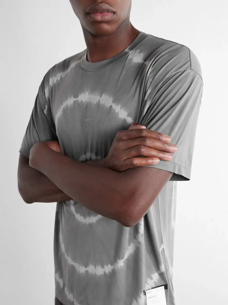 Satisfy Logo-Print Tie-Dyed AuraLite™ T-Shirt - Men | Thumbnail 5