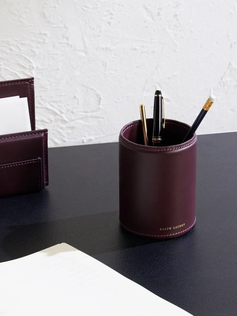 Ralph Lauren Home Brennan Leather Pencil Cup Holder - Men | Thumbnail 2