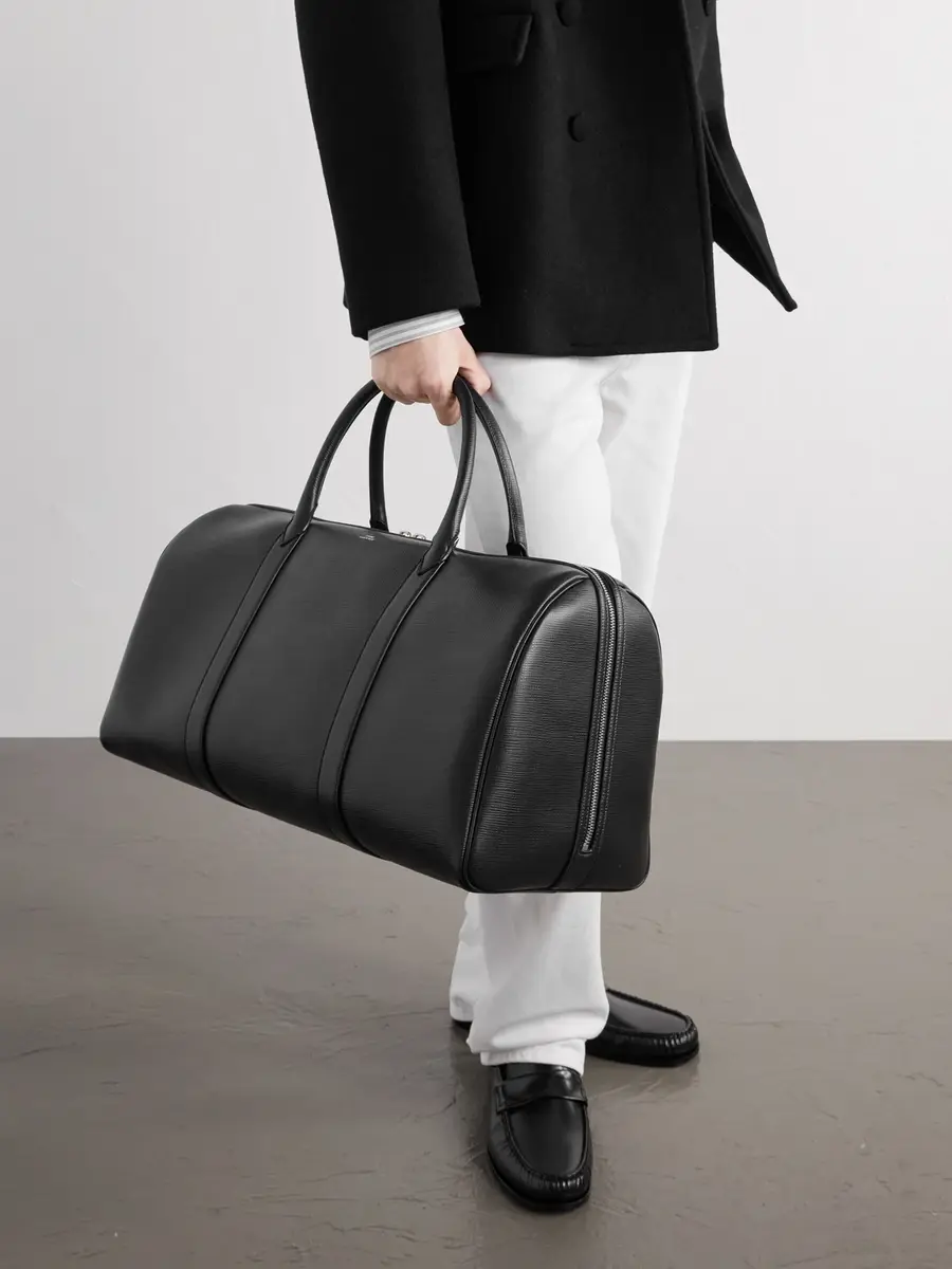 TOTEME Palmellato Large Textured-Leather Weekend Bag - Men | Thumbnail 3