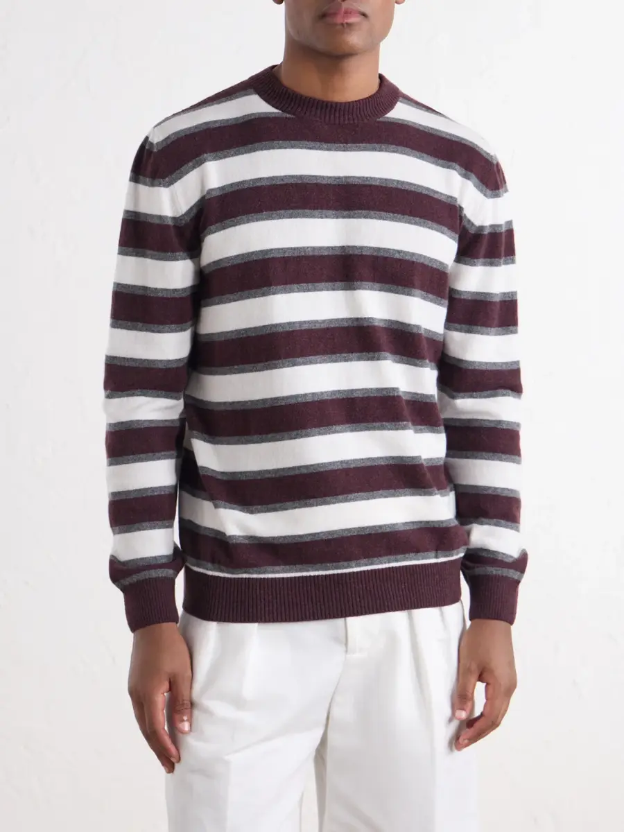 ELEVENTY Striped Cashmere Sweater - Men | Thumbnail 3 ELEVENTY Striped Cashmere Sweater - Men | Thumbnail 3