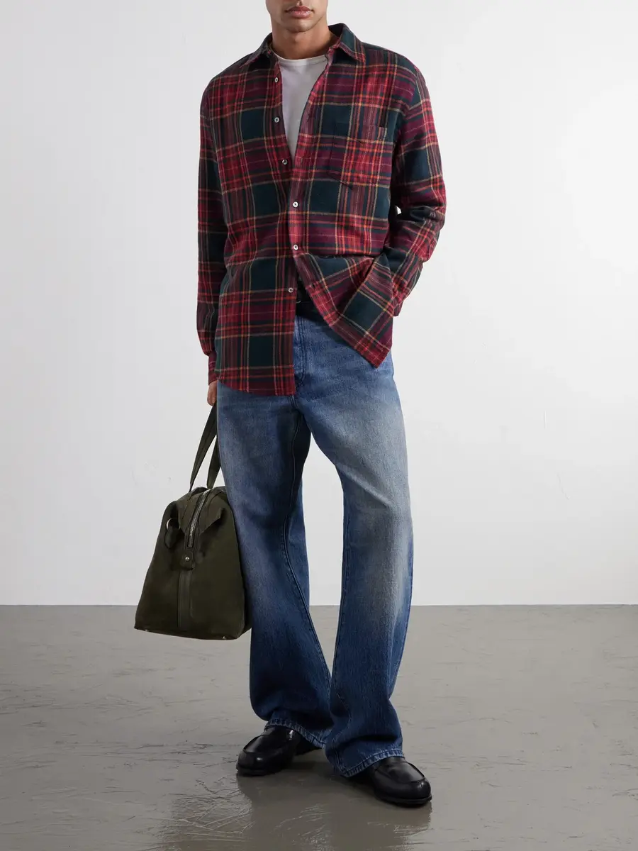 Portuguese Flannel Bravio Checked Cotton-Flannel Shirt - Men | Thumbnail 2 Portuguese Flannel Bravio Checked Cotton-Flannel Shirt - Men | Thumbnail 2