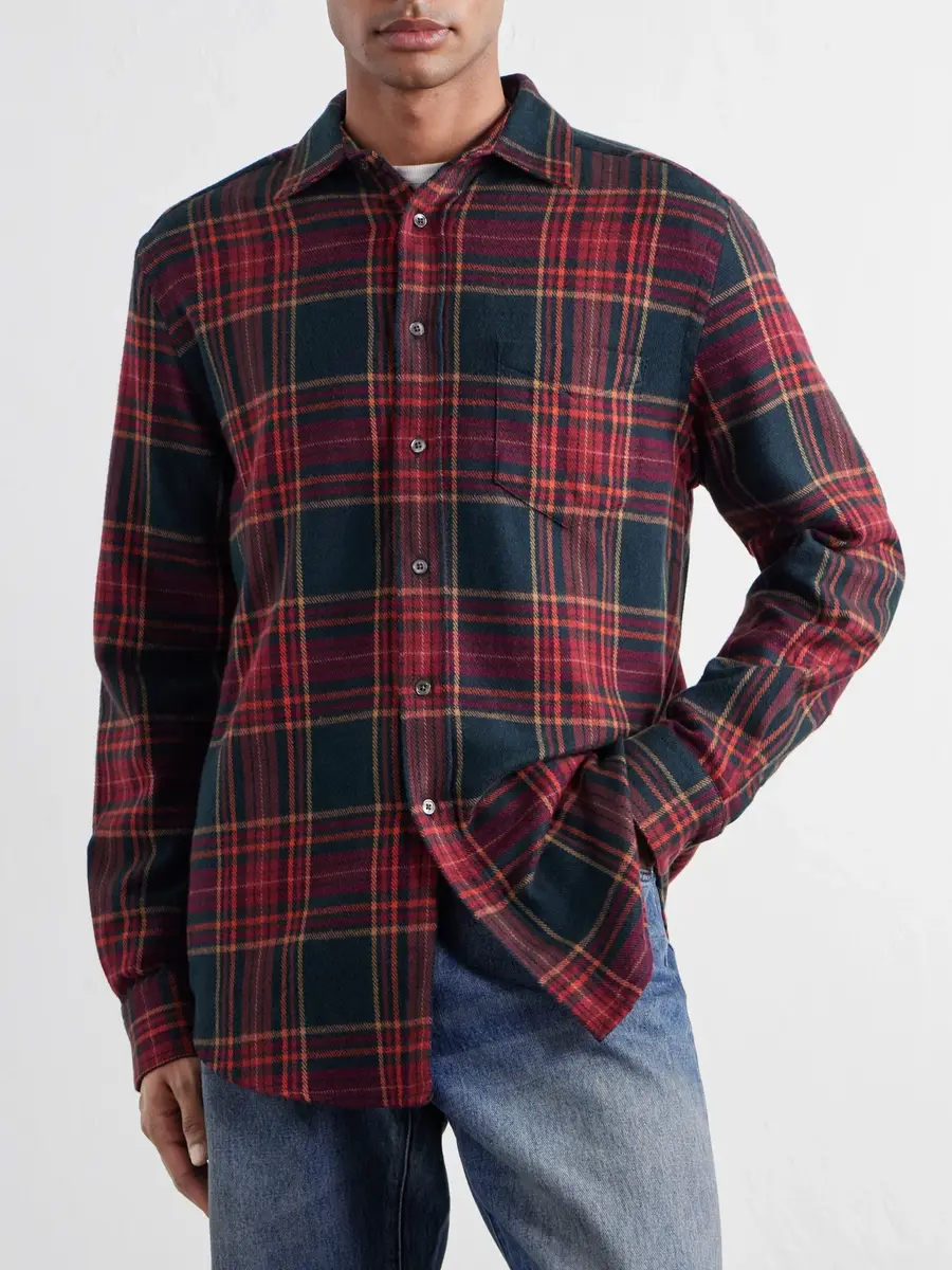 Portuguese Flannel Bravio Checked Cotton-Flannel Shirt - Men | Thumbnail 3 Portuguese Flannel Bravio Checked Cotton-Flannel Shirt - Men | Thumbnail 3