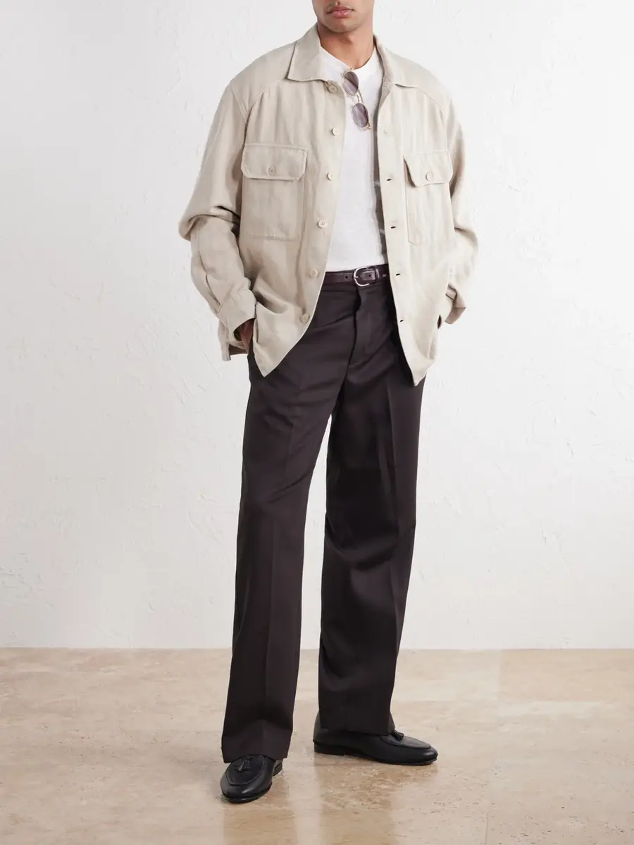 Ralph Lauren Purple Label Cotton and Linen-Blend Shirt - Men | Thumbnail 2 Ralph Lauren Purple Label Cotton and Linen-Blend Shirt - Men | Thumbnail 2