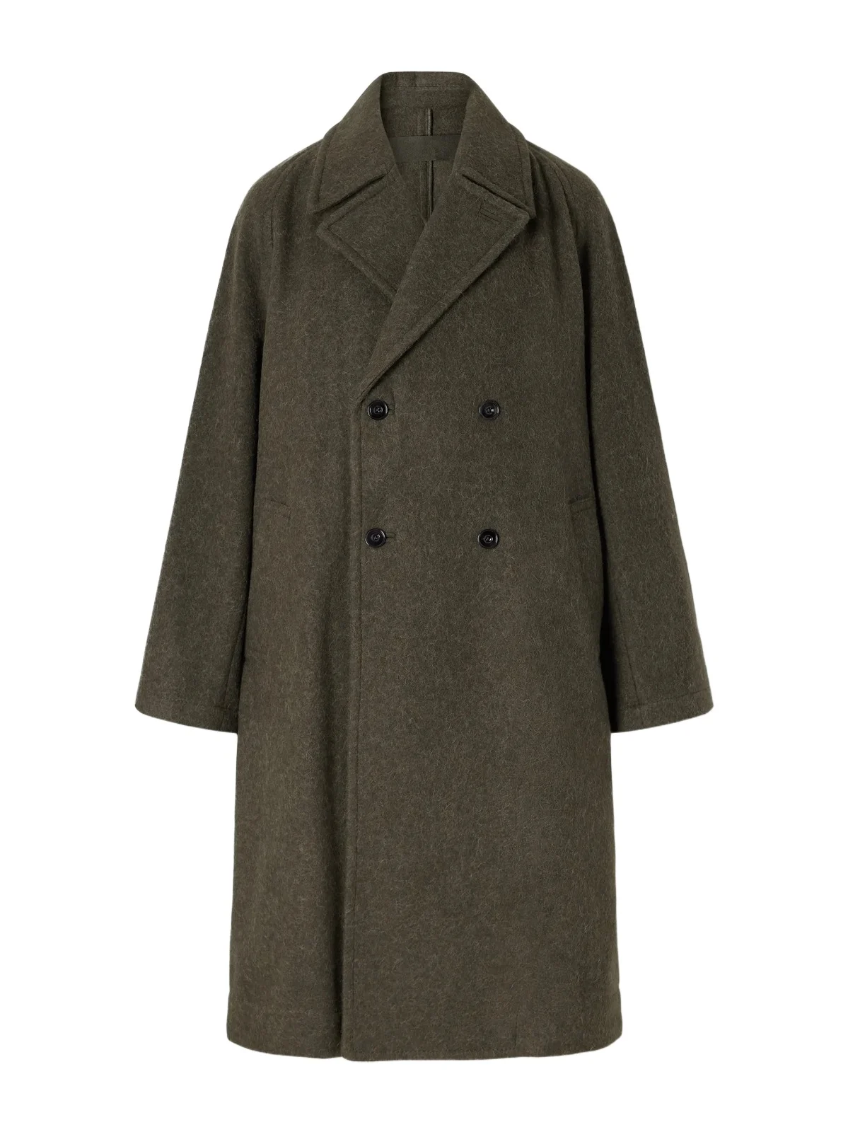Lemaire Double-Breasted Wool and Alpaca-Blend Felt Coat - Men
